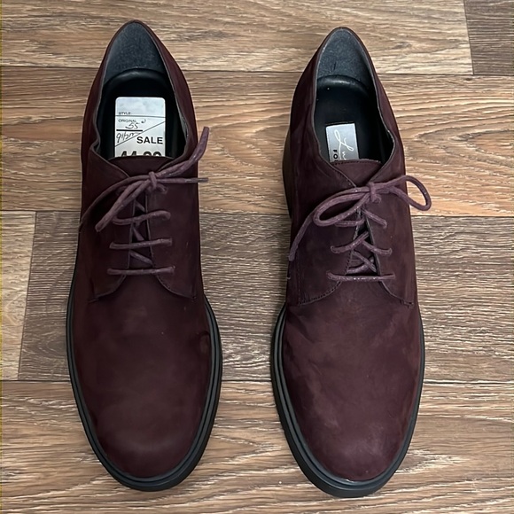 Luca B For Calico‎ Women’s Shoes Gwynne Y2K Vintage Suede Leather Purple Sz 9.5M - Picture 1 of 6